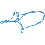 Knotted Rope Halter Cob Cyan